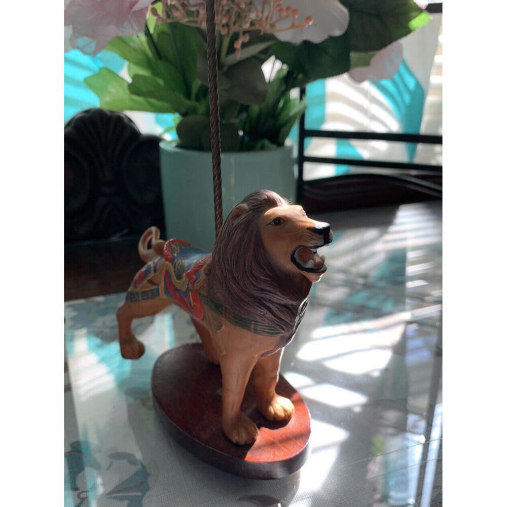 Vtg Franklin Mint Treasury Of Carousel Art Lion  by William Manns 1988 Circus